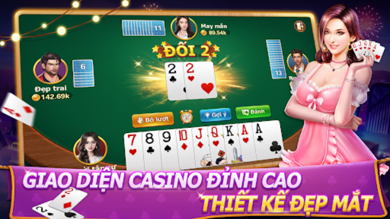 Giao diện chơi bài tiến lên trên Max88