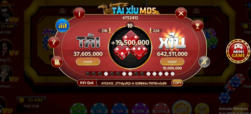 Tài Xỉu MD5: Trò chơi mang tính xác suất cao